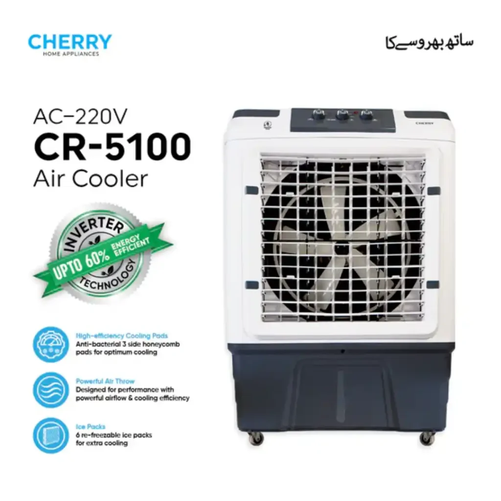 Cherry CR-5100 100L Powerful Room Air Cooler